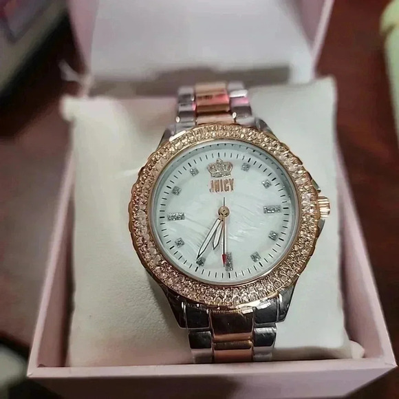 Juicy Couture Two toned watch with rhinestones - Picture 4 of 10
